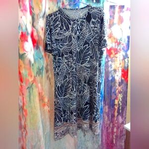Sunny Leigh, Size L, black pink white dress 👗